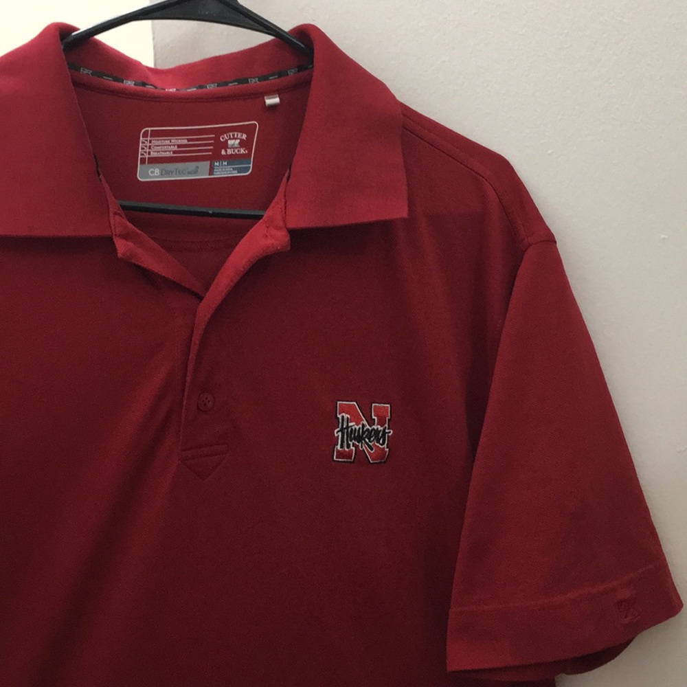 NCAA (Nebraska Cornhuskers)-*LIKE NEW* DryTec Polo